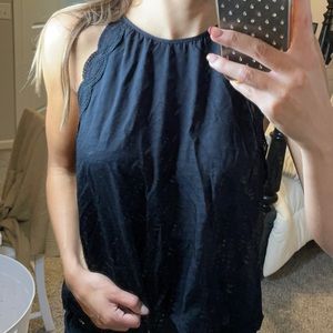 Black tank lace detail on the side